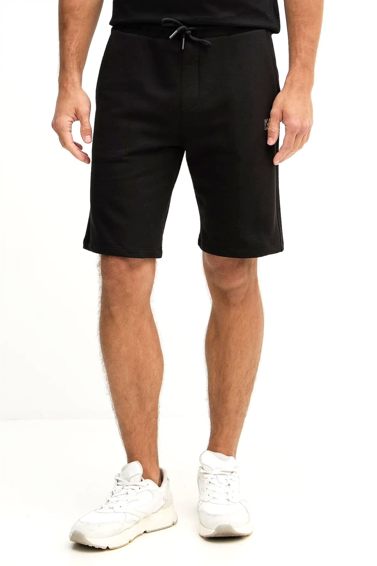 KARL LAGERFELD ΒΕΡΜΟΥΔΑ ΦΟΥΤΕΡ LOGO ΜΑΥΡΟ