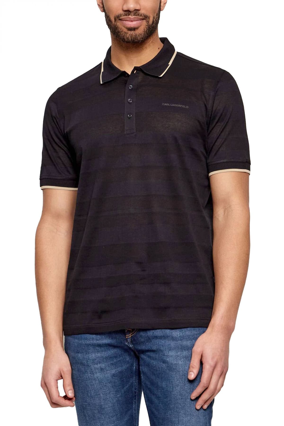Men's Polo Shirts Karl Lagerfeld Black
