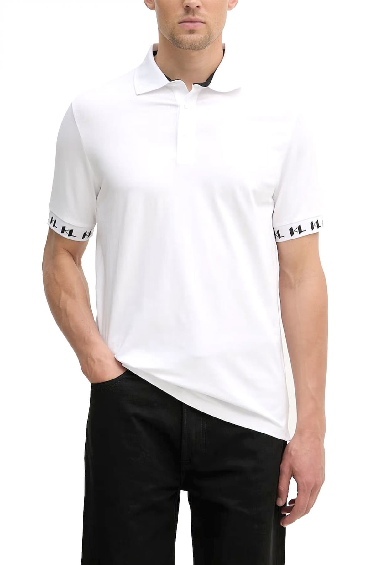 Men's Polo Shirts Karl Lagerfeld Black