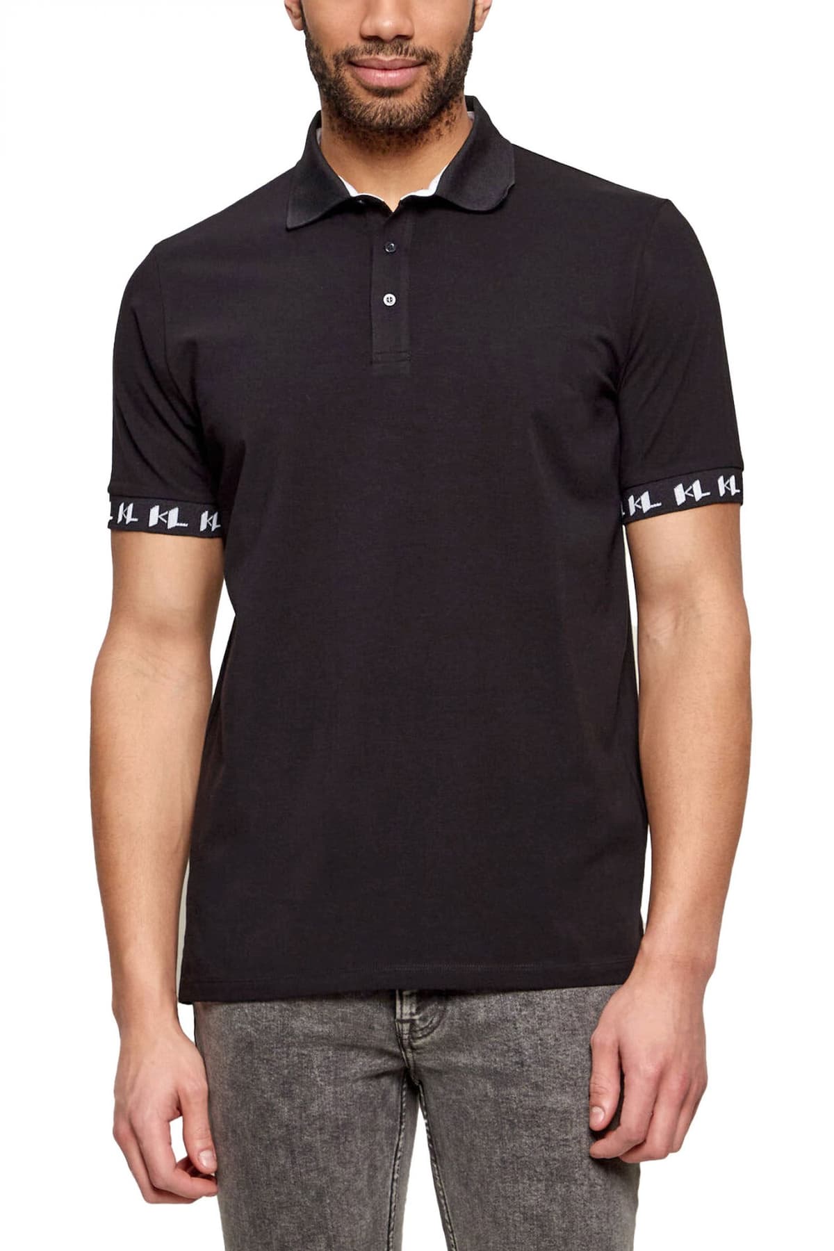 Men's Polo Shirts Karl Lagerfeld Black