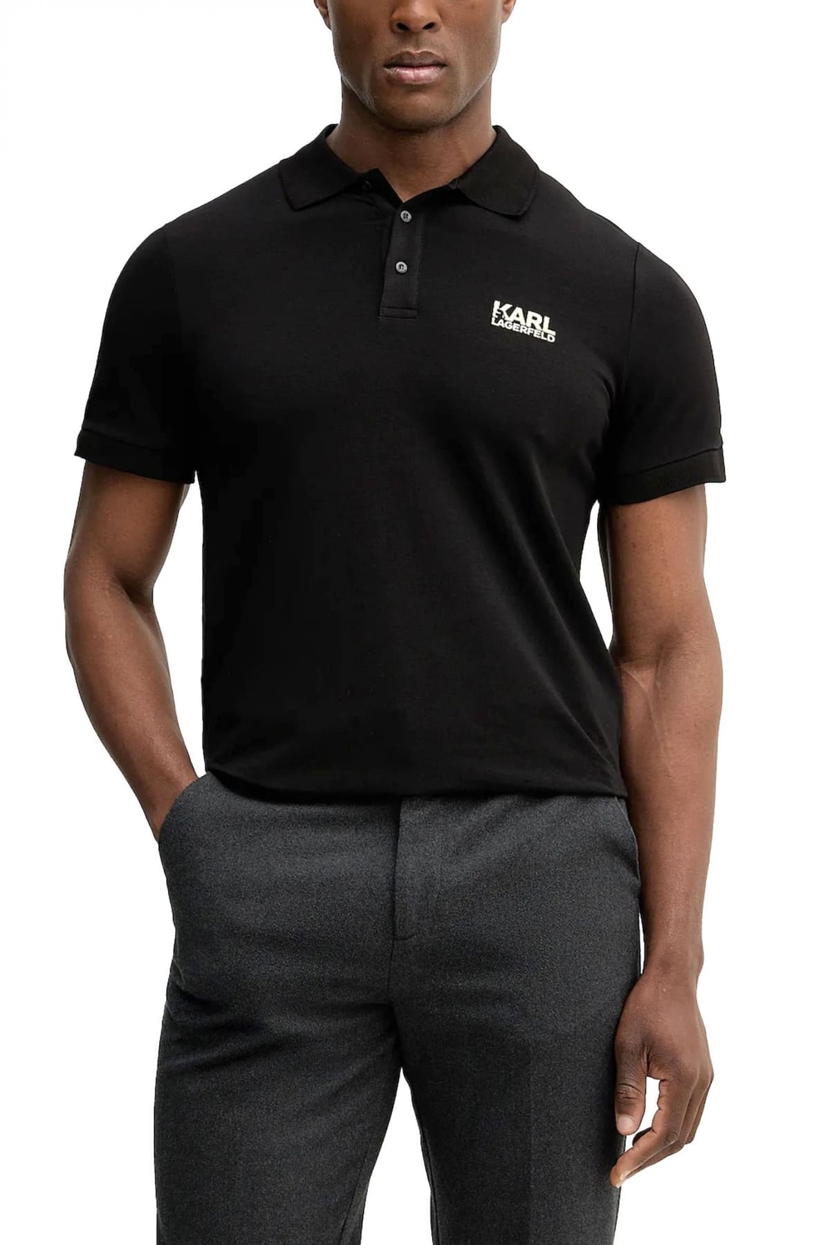 Men's Polo Shirts Karl Lagerfeld Black
