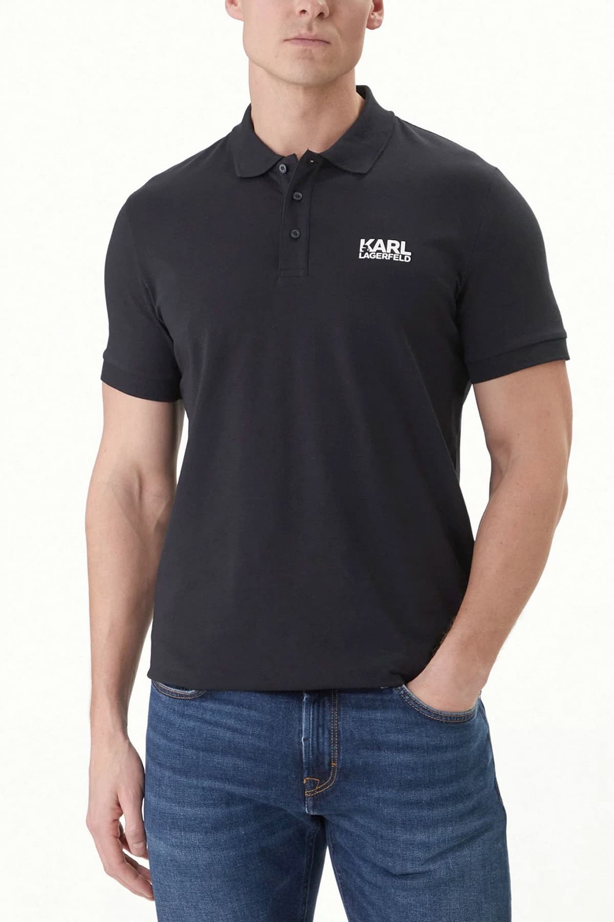 Men's Polo Shirts Karl Lagerfeld Blue