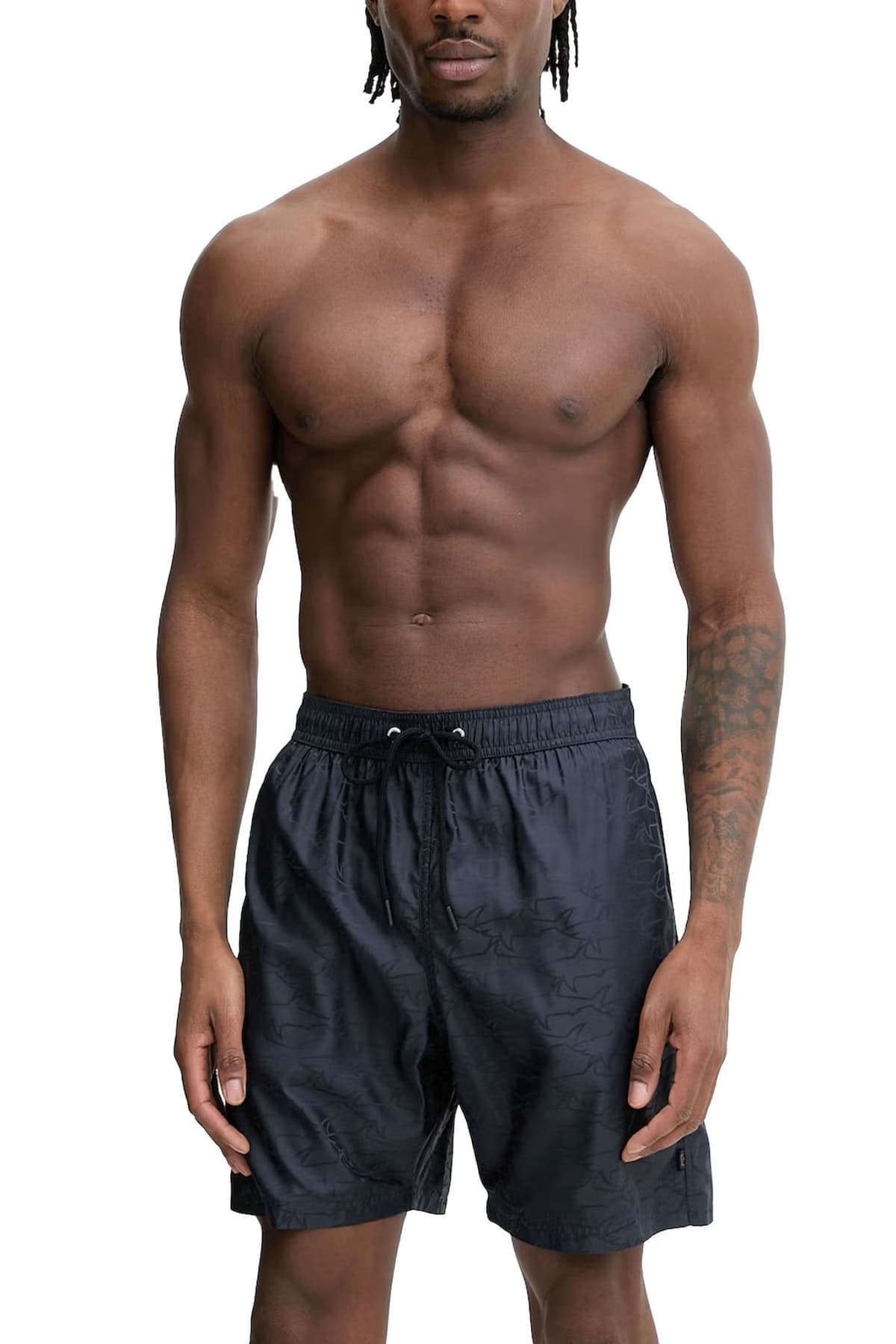 PAUL&SHARK ΜΑΓΙΩ ΣΟΡΤΣ ALL OVER LOGO ΜΠΛΕ