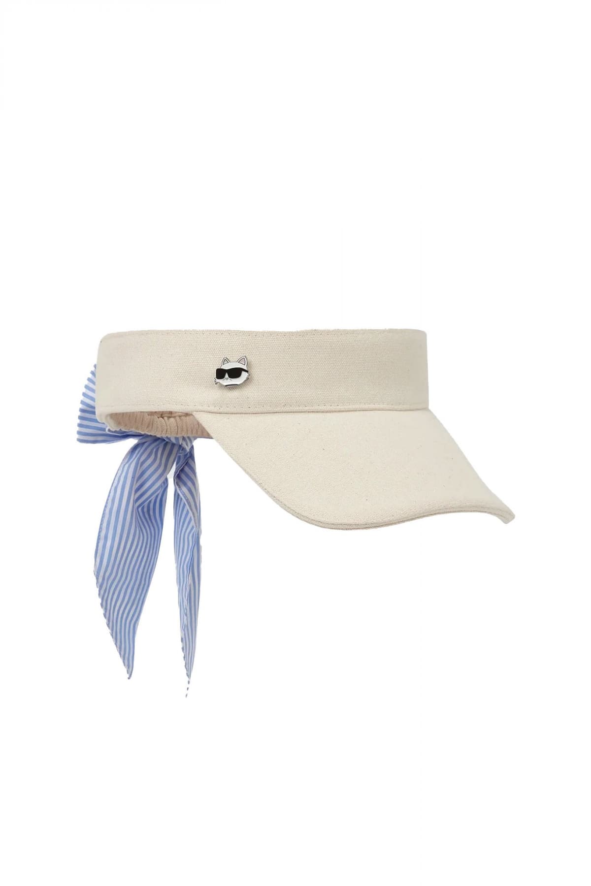 KARL LAGERFELD ΚΑΠΕΛΟ IKON TIE VISOR ΔΕΣΙΜΟ ΚΟΡΔΕΛΑ ΠΙΣΩ ΕΚΡΟΥ