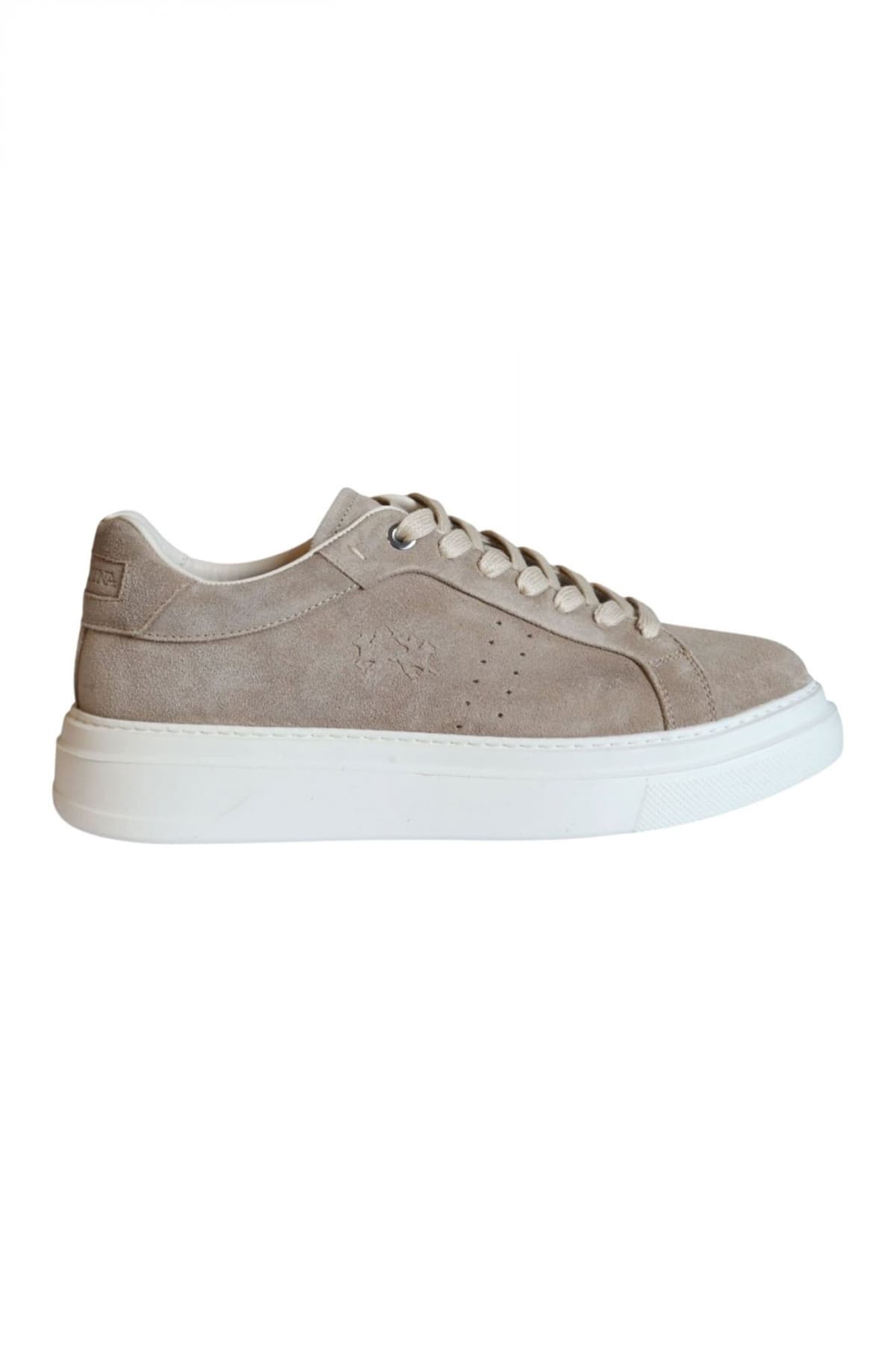 LA MARTINA ΠΑΠΟΥΤΣΙΑ SNEAKERS SUEDE ΜΠΕΖ