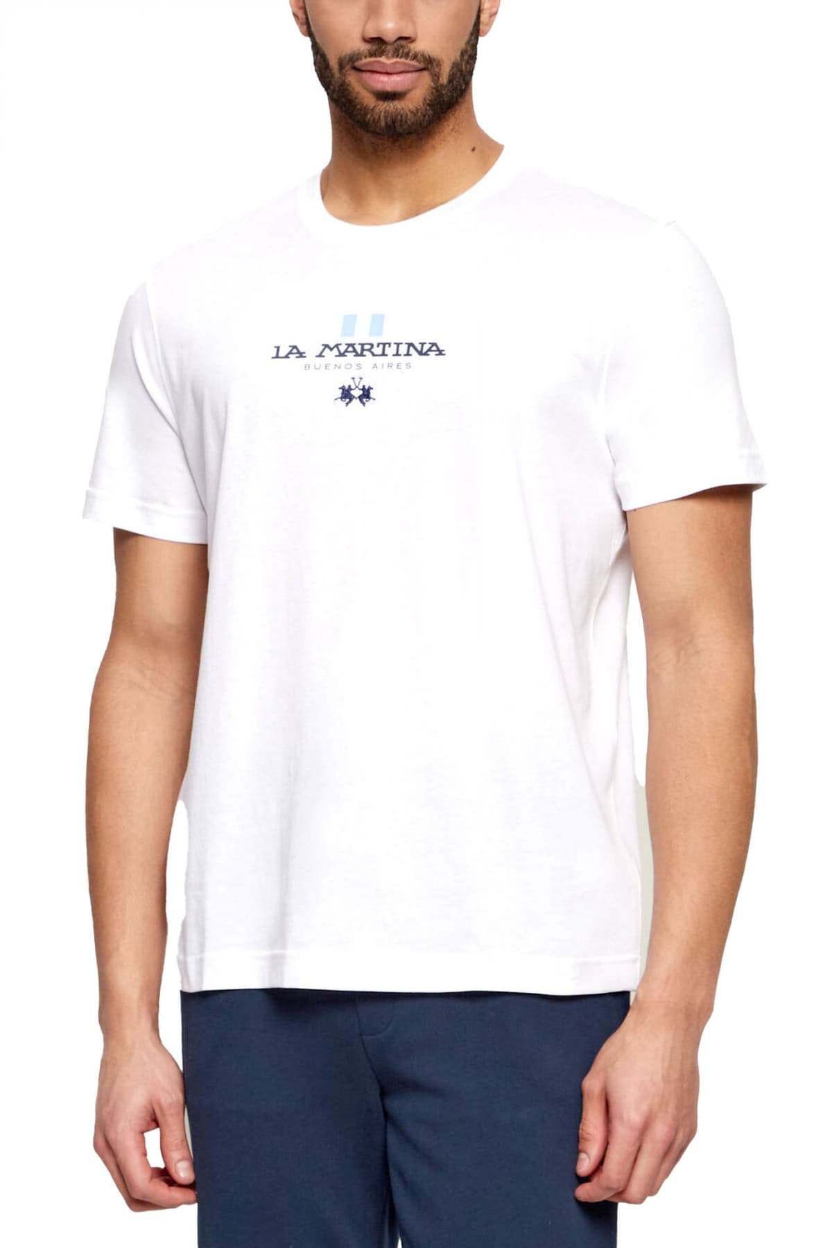 Men's T-Shirts La Martina White