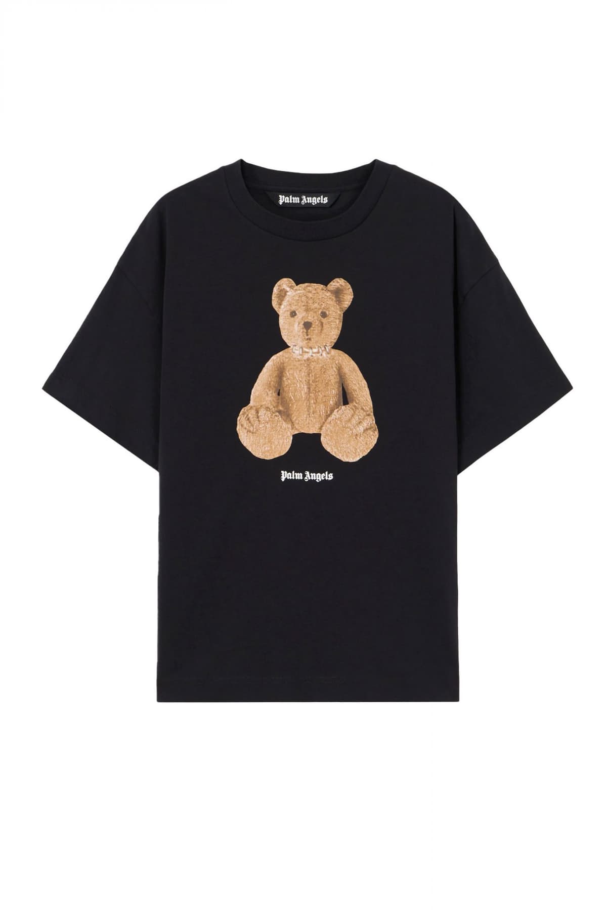 PALM ANGELS T-SHIRT BEAR REGULAR TEE ΜΑΥΡΟ