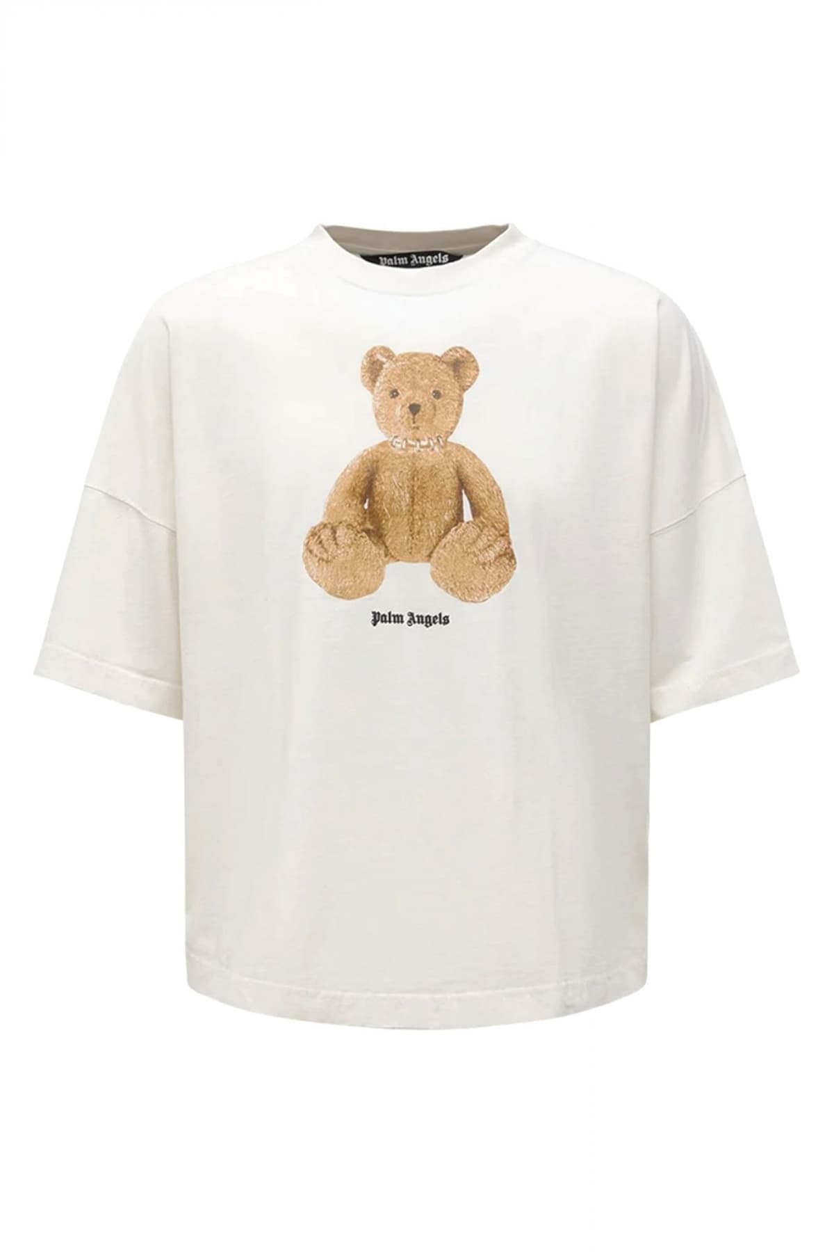 PALM ANGELS T-SHIRT BEAR OVER TEE ΛΕΥΚΟ