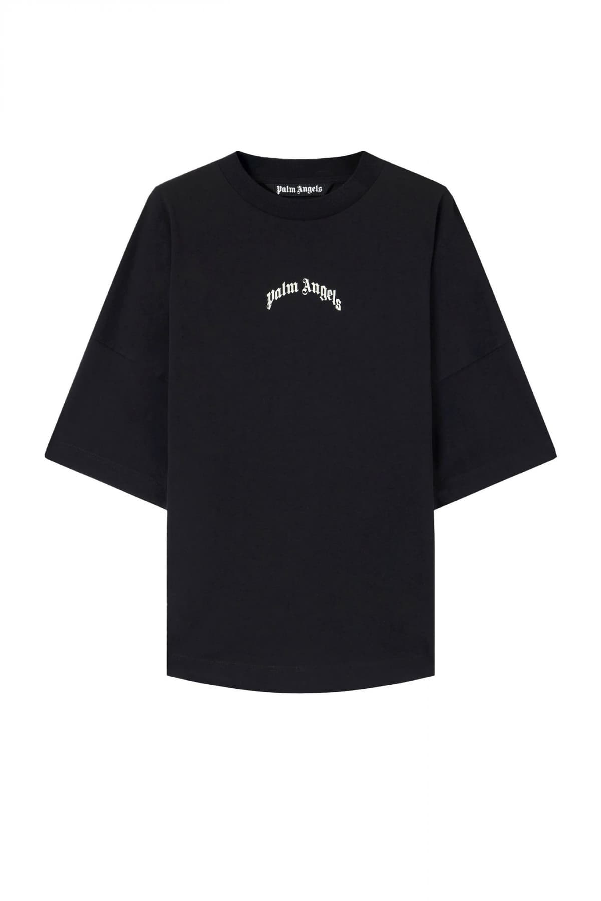 PALM ANGELS T-SHIRT M CLASSIC LOGO OVER TEE ΜΑΥΡΟ