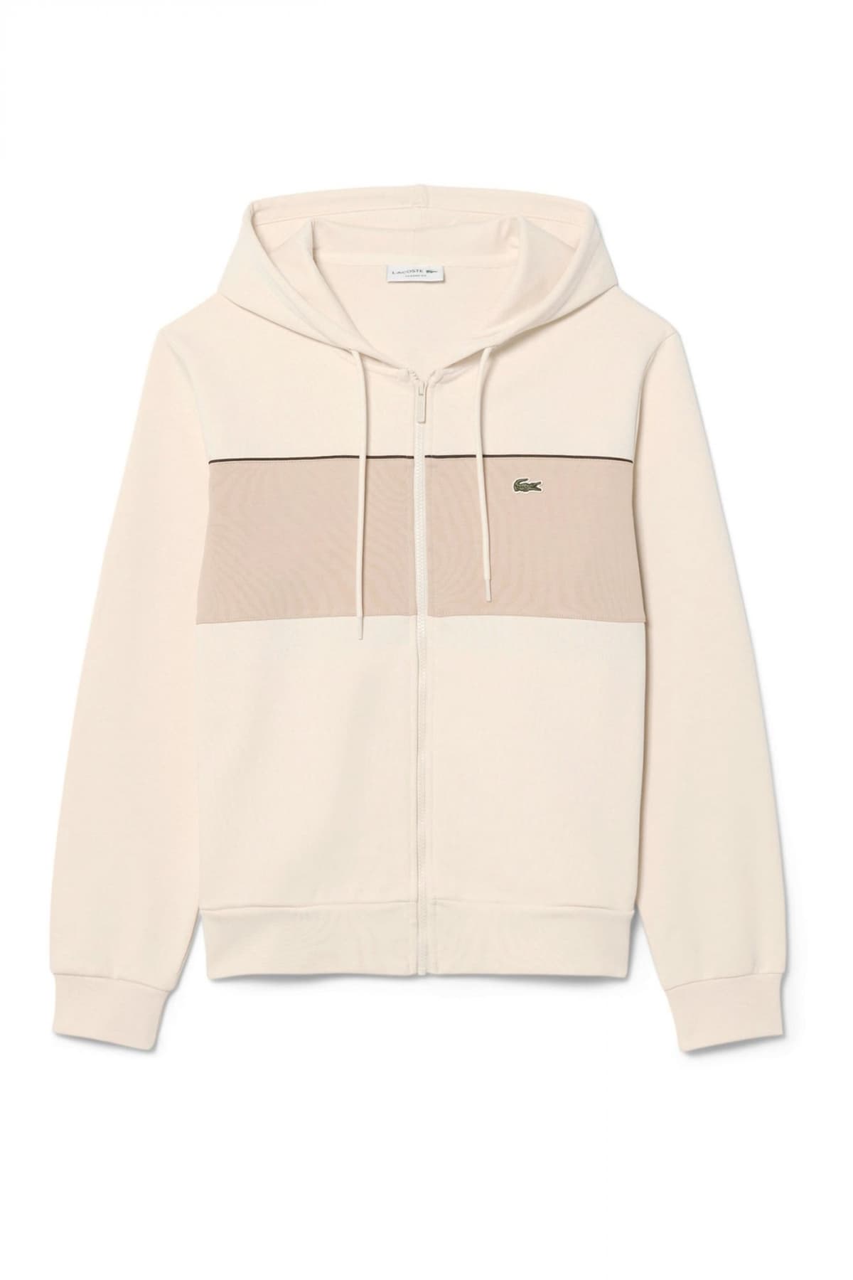 LACOSTE ΦΟΥΤΕΡ ZIPHOOD LOGO ΜΠΕΖ