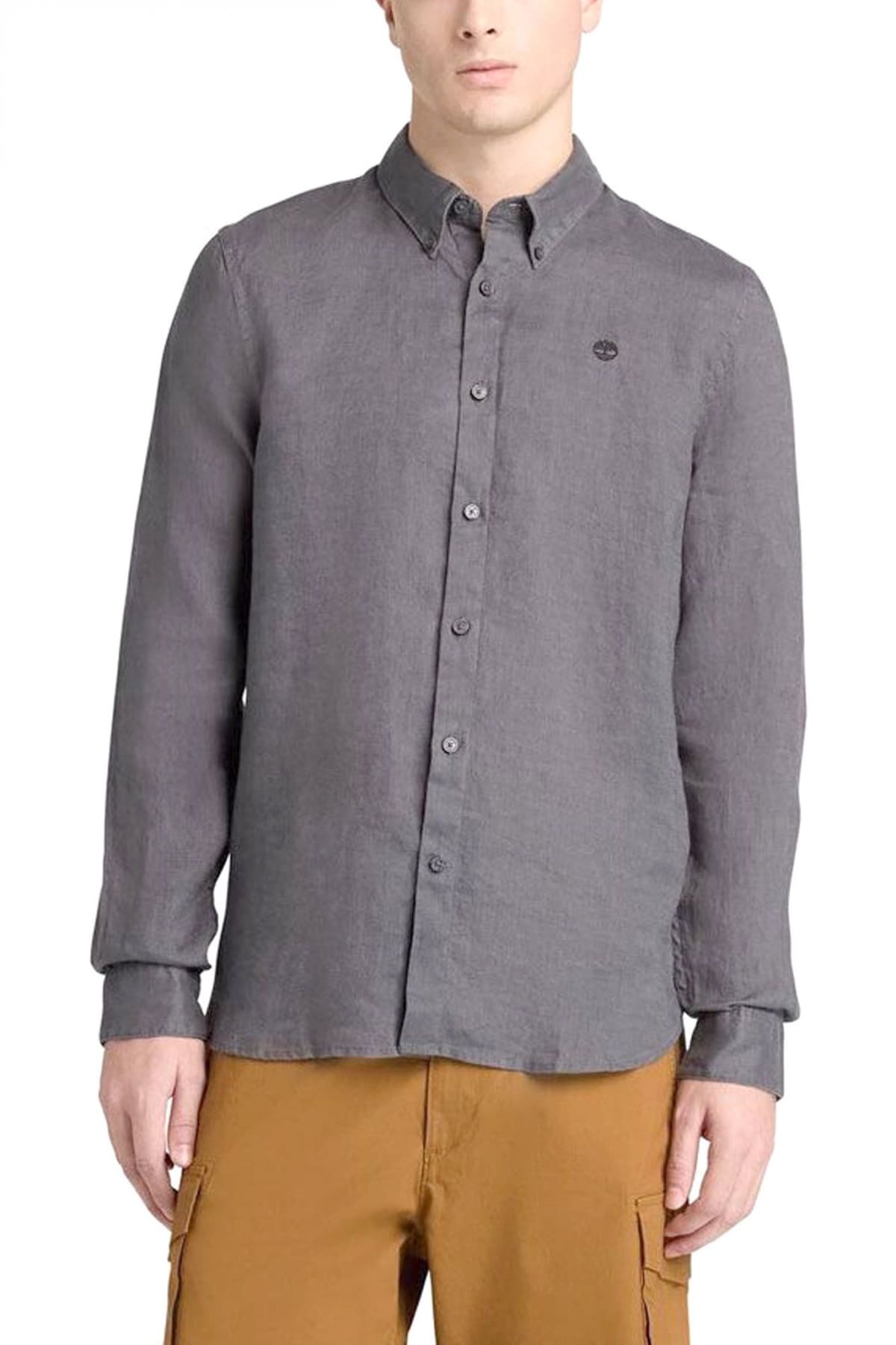 TIMBERLAND ΠΟΥΚΑΜΙΣΟ ΛΙΝΟ BUTTON DOWN ΜΠΕΖ