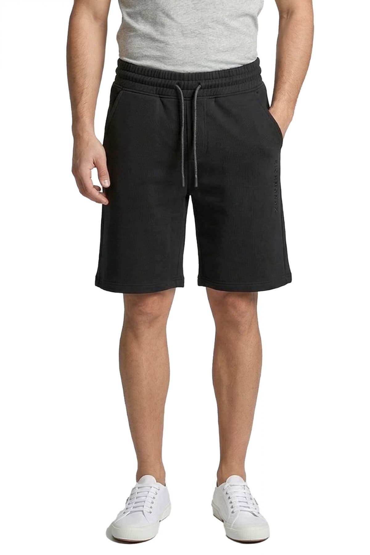 RICHMOND X ΒΕΡΜΟΥΔΑ FLEECE BASAR LOGO ΜΑΥΡΟ