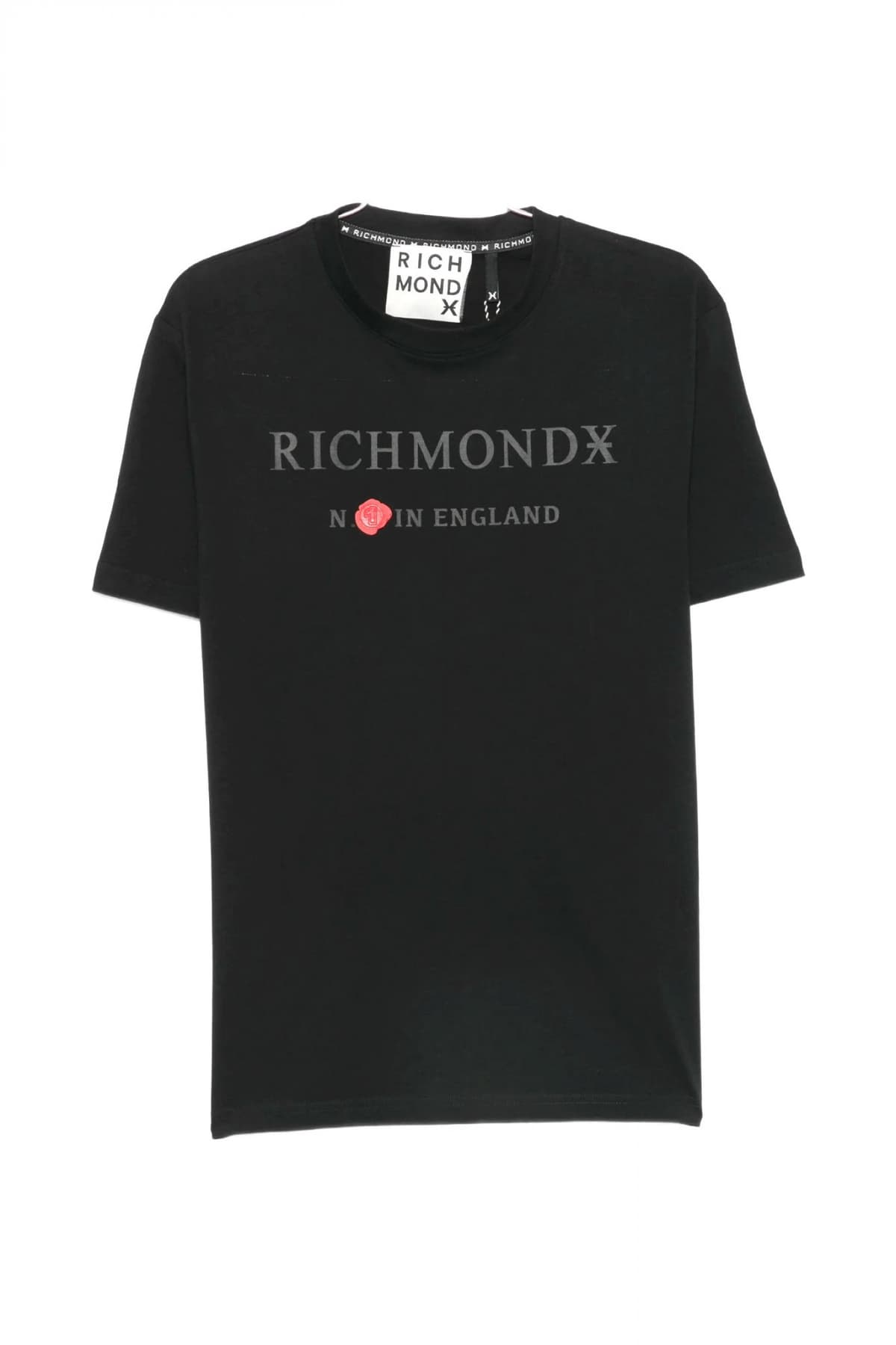 RICHMOND X T-SHIRT SAKANTA LOGO ΜΑΥΡΟ