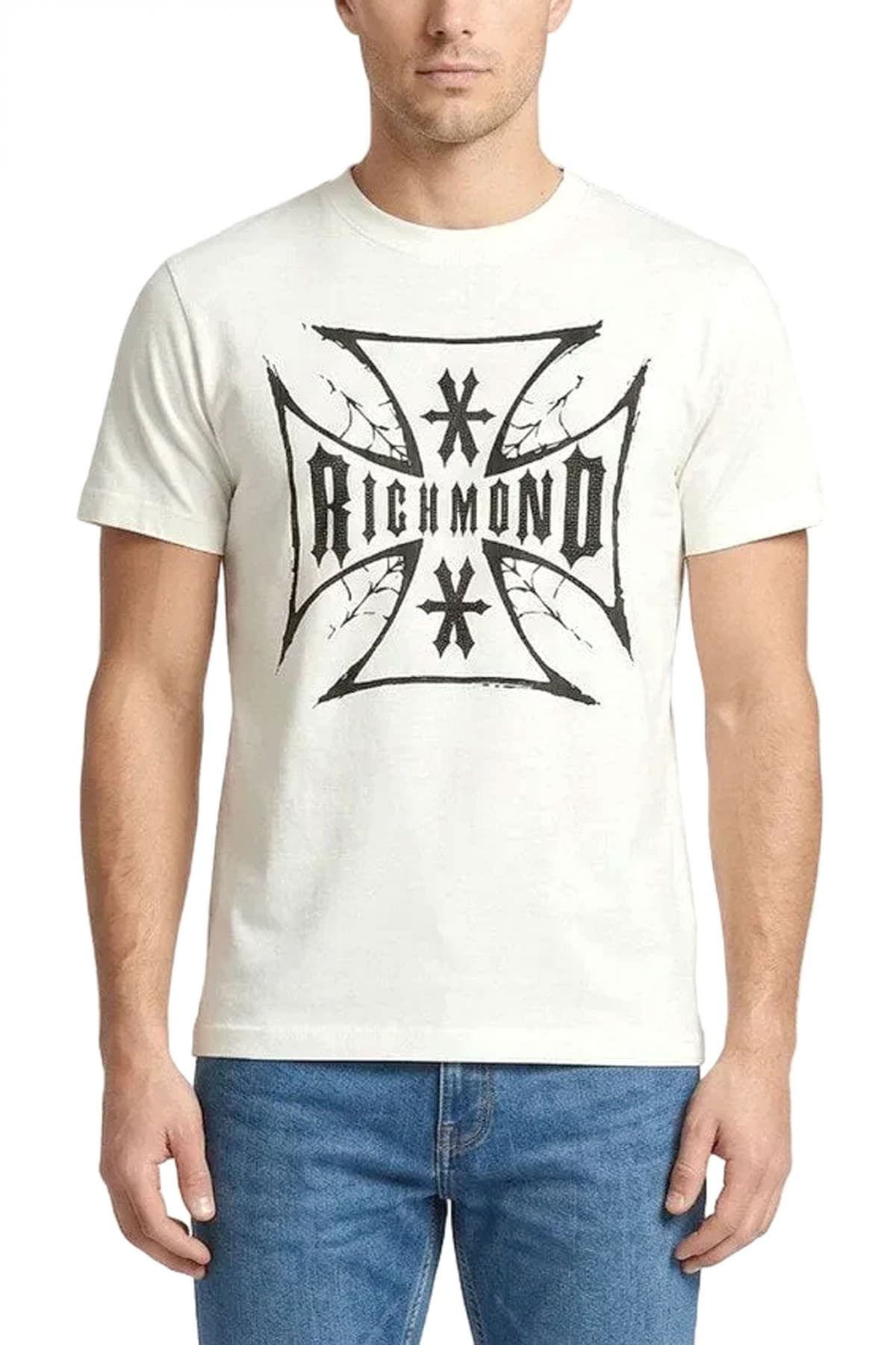 RICHMOND X T-SHIRT BOLOKO REGULAR FIT LOGO ΛΕΥΚΟ