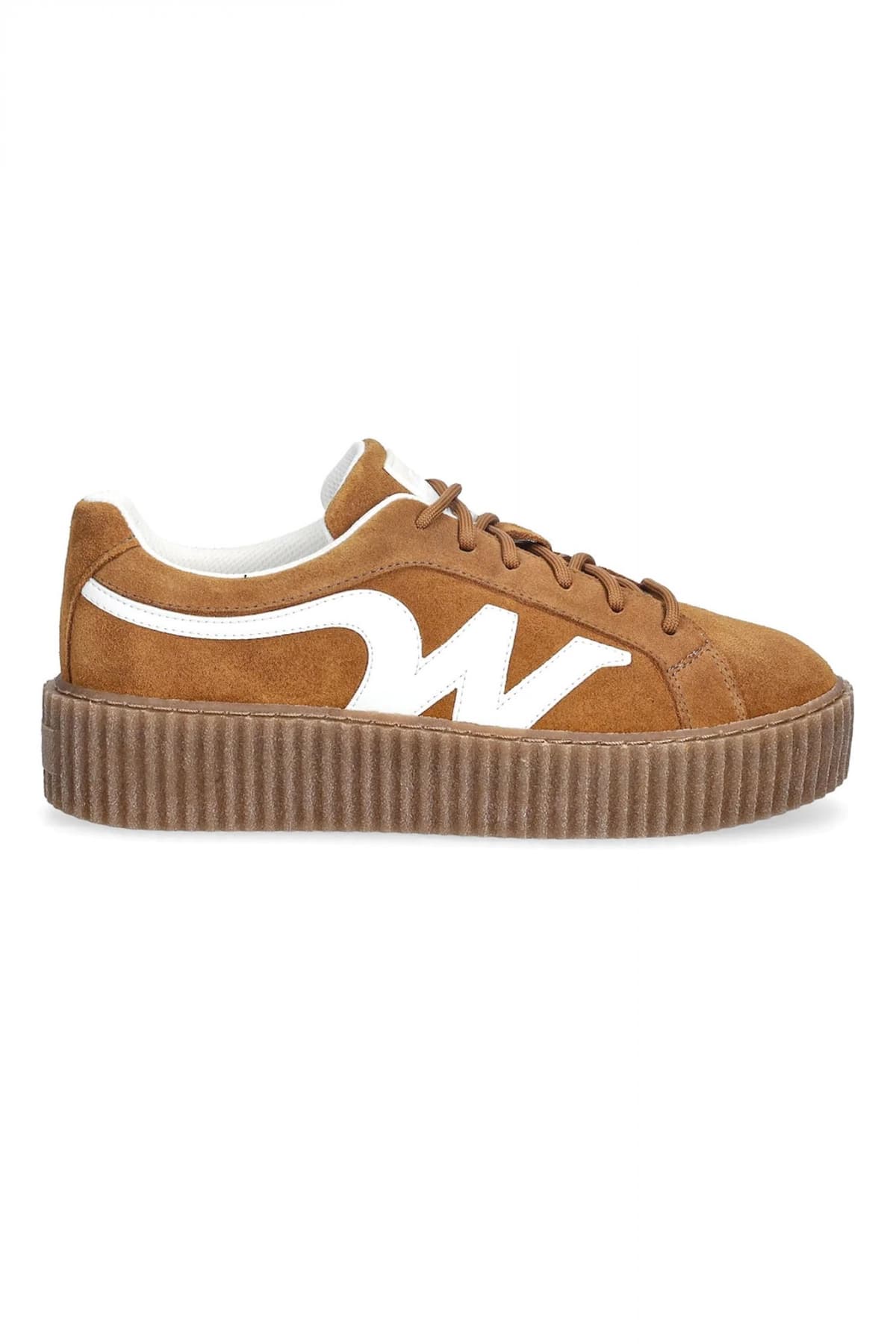 MAX MARA WEEKEND ΠΑΠΟΥΤΣΙΑ SNEAKERS ΔΕΡΜΑ WKAAGILE LOGO ΤΑΜΠΑ