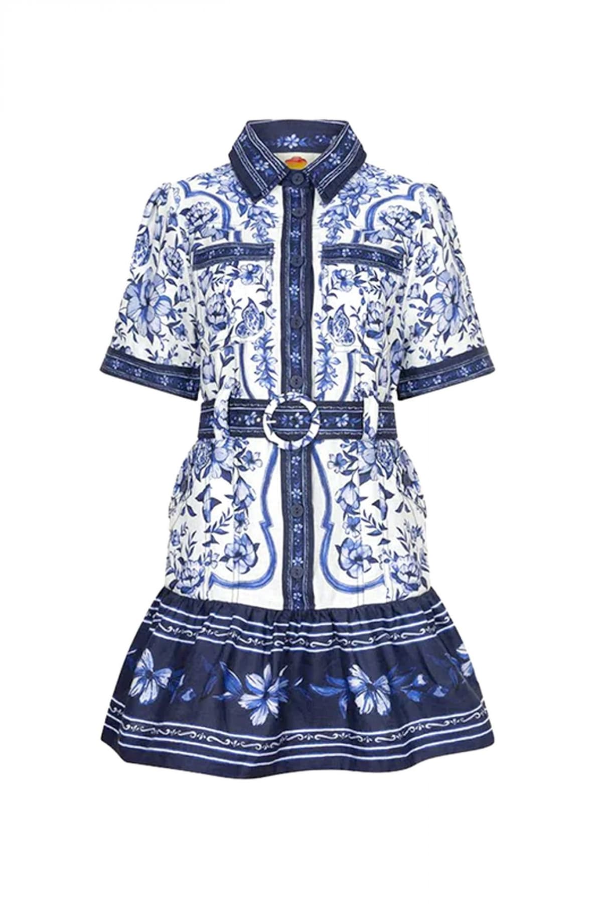 FARM RIO ΦΟΡΕΜΑ MINI PORCELAIN GARDEN ΑΠΟΣΠΩΜΕΝΗ ΖΩΝΗ ΒΟΛΑΝ ΤΕΛΕΙΩΜΑ ΜΠΛΕ-ΛΕΥΚΟ