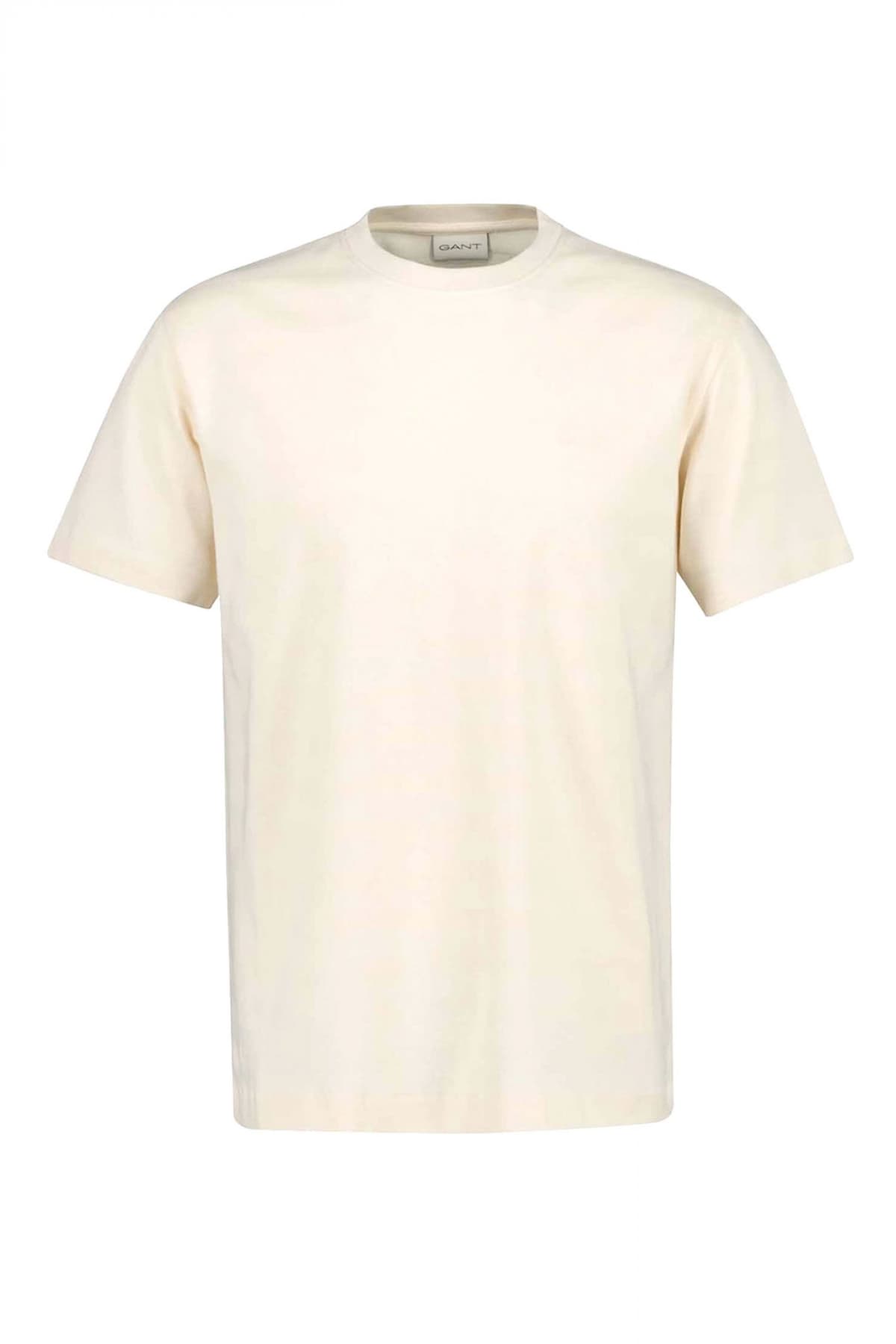 GANT T-SHIRT TEXTURE STRIPE SS ΚΡΕΜ