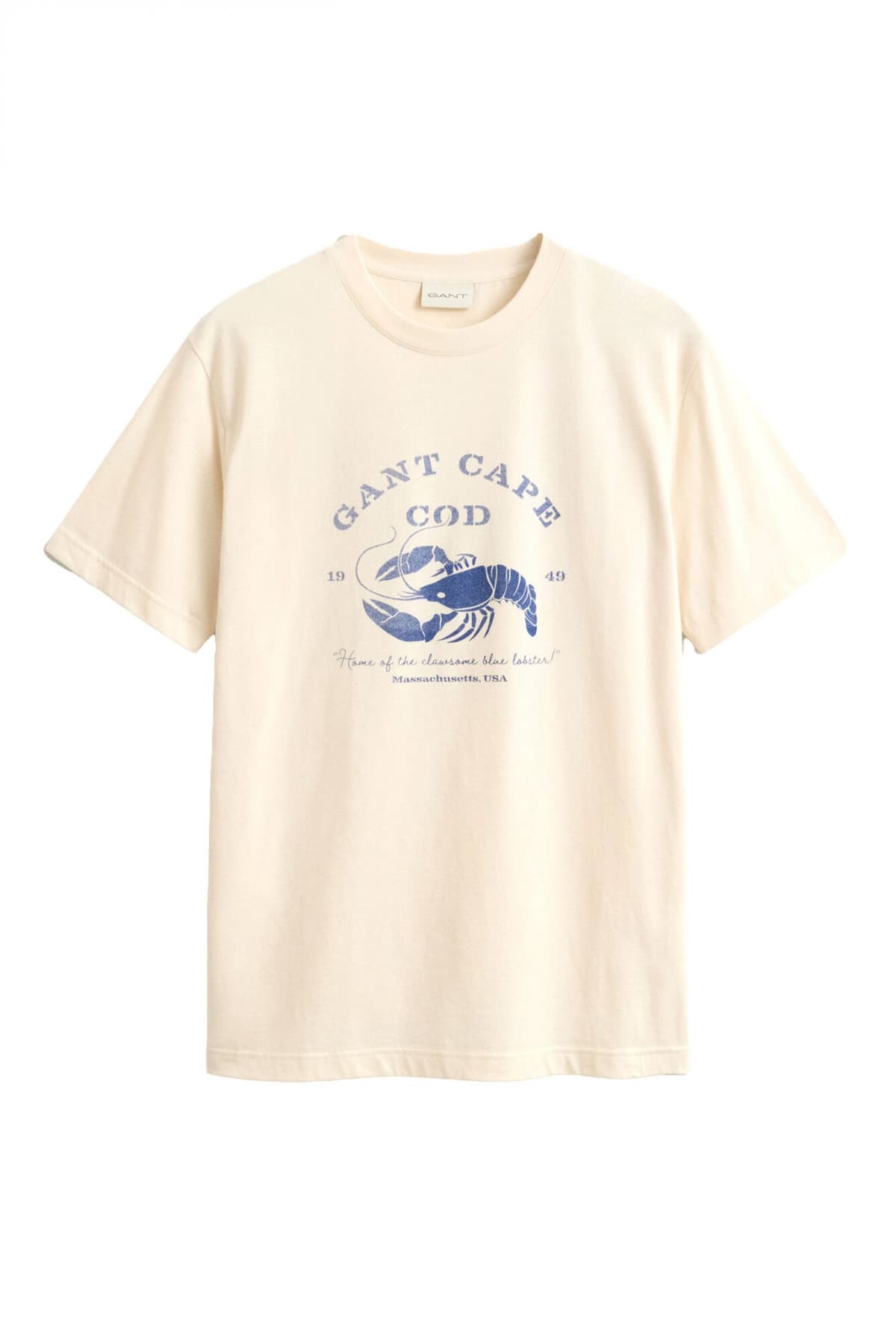 GANT T-SHIRT GRAPHIC SS ΚΡΕΜ