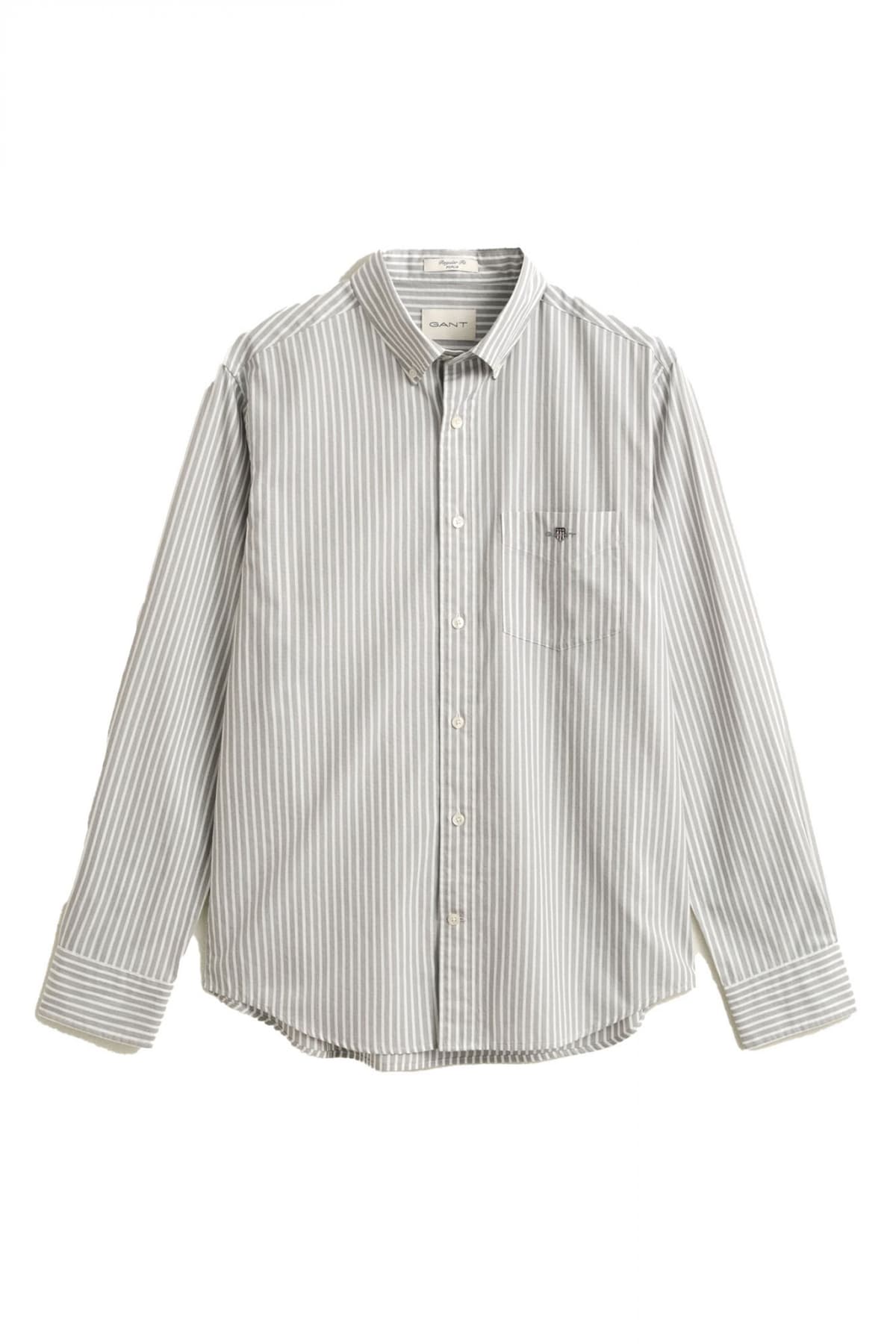Men's Shirts Gant Gray