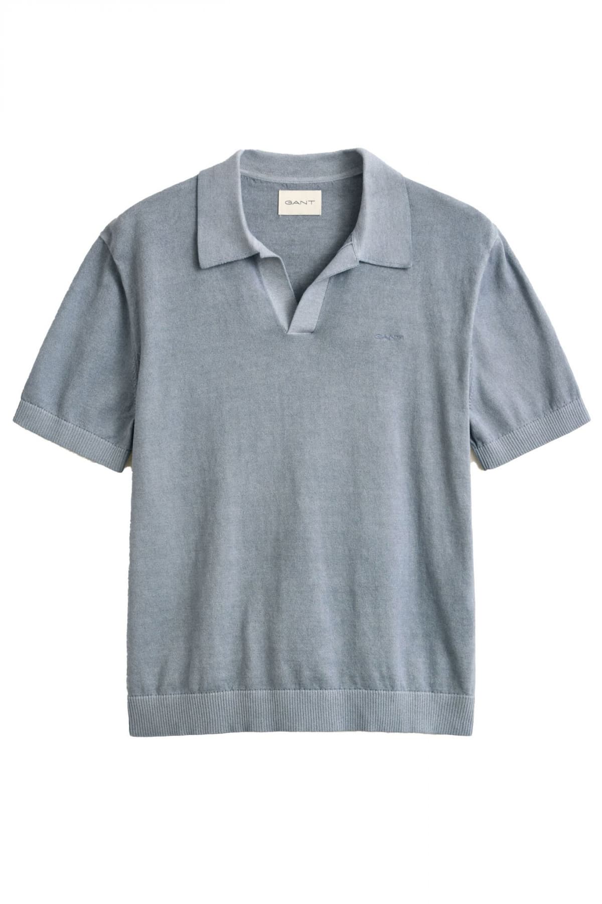 GANT ΠΟΥΛΟΒΕΡ POLO SUNFADED SS DENIM ΜΠΛΕ