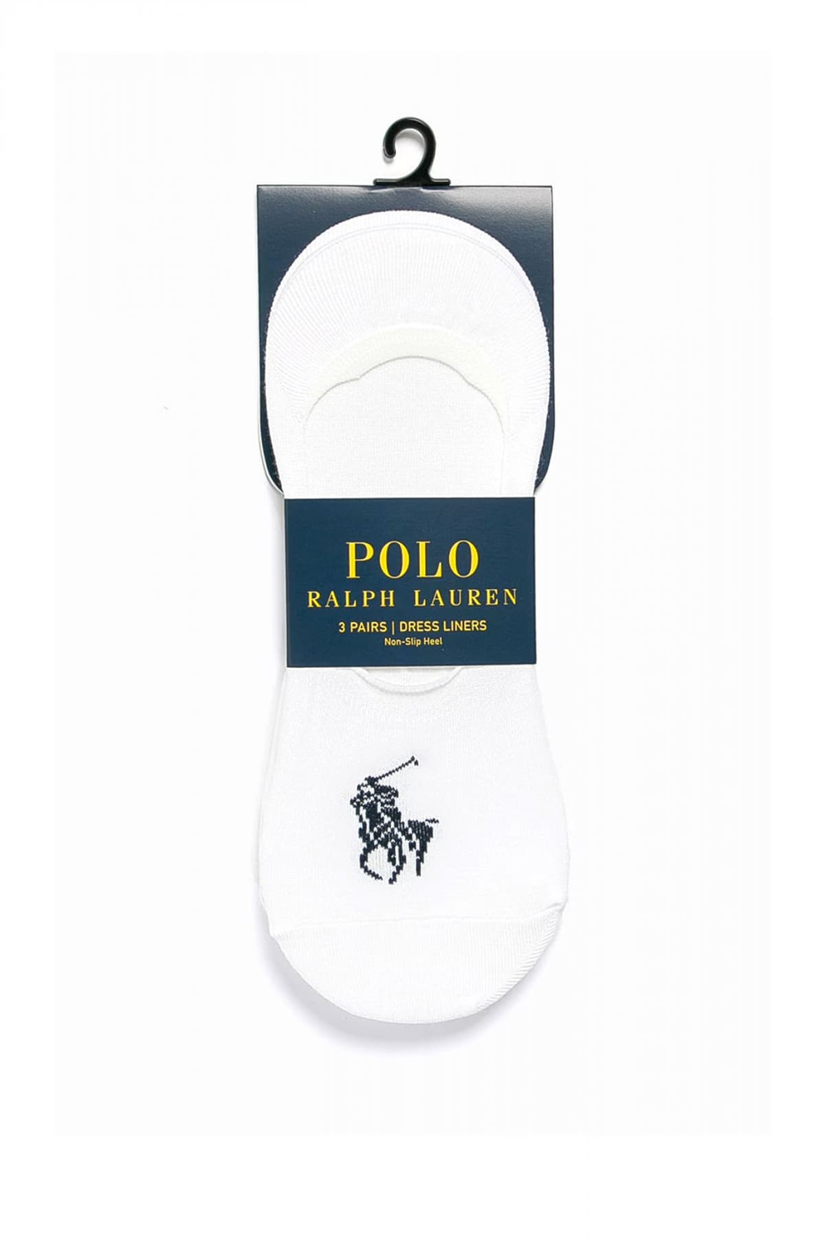 RALPH LAUREN ΚΑΛΤΣΕΣ 3-PACK NO SHOW ΛΕΥΚΟ
