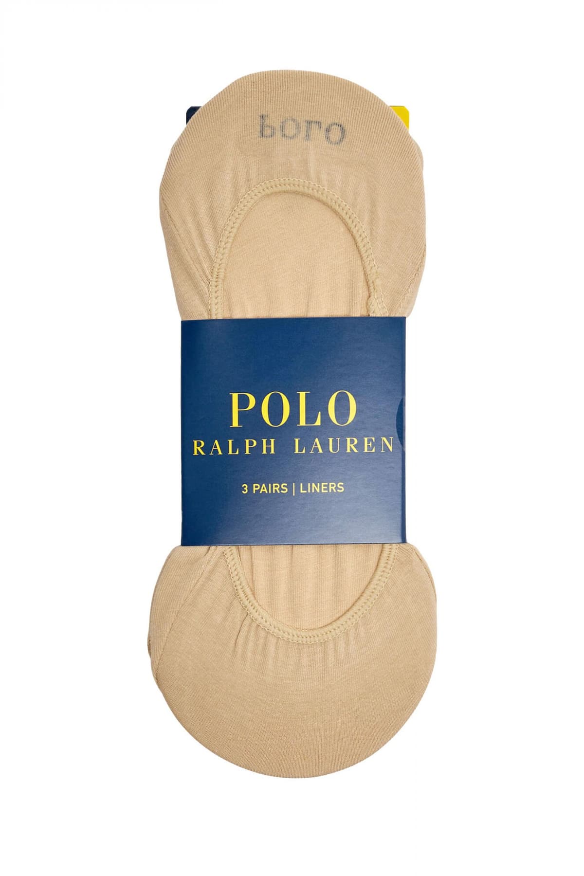 RALPH LAUREN ΚΑΛΤΣΕΣ 3-PAIRS NO SHOW LINER ΜΠΕΖ