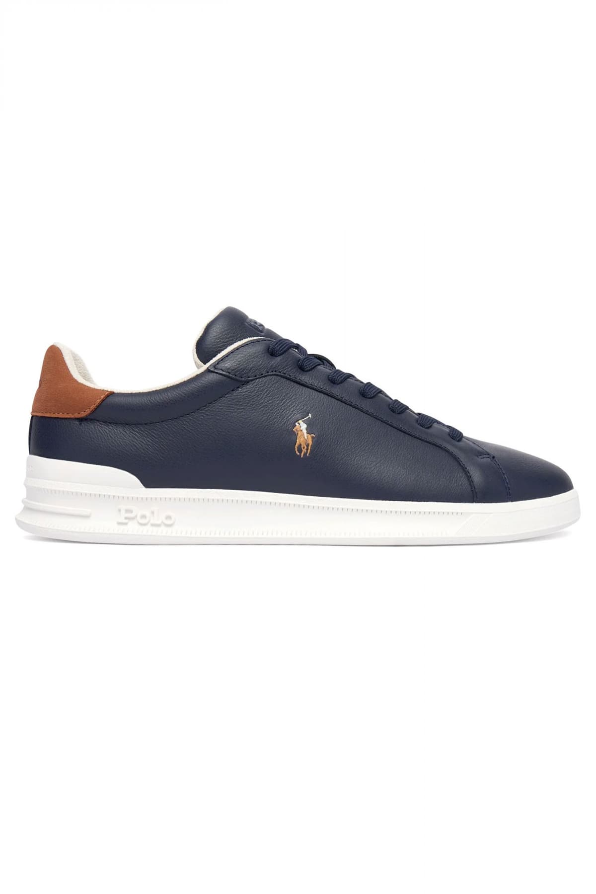 RALPH LAUREN ΠΑΠΟΥΤΣΙΑ SNEAKERS HRT CRT II-SK-LTL ΜΠΛΕ-ΤΑΜΠΑ