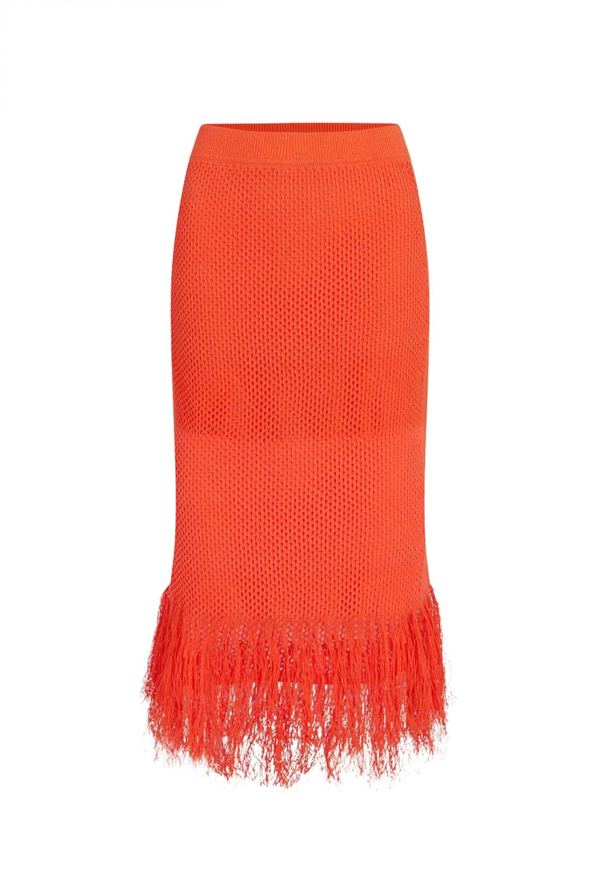 KARL LAGERFELD ΦΟΥΣΤΑ MIDI ΠΛΕΚΤΟ CROCHET KNIT ΚΡΟΣΙΑ ΚΟΡΑΛΙ