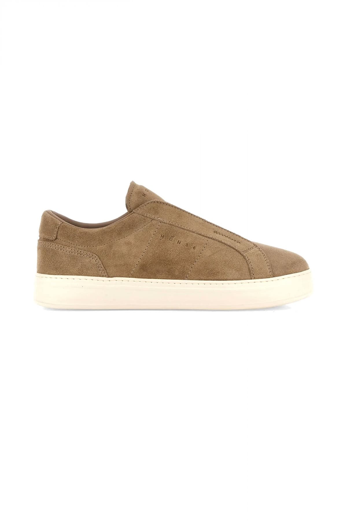 HOGAN ΠΑΠΟΥΤΣΙΑ SNEAKERS SLIP ON H668 SUEDE ΜΠΕΖ