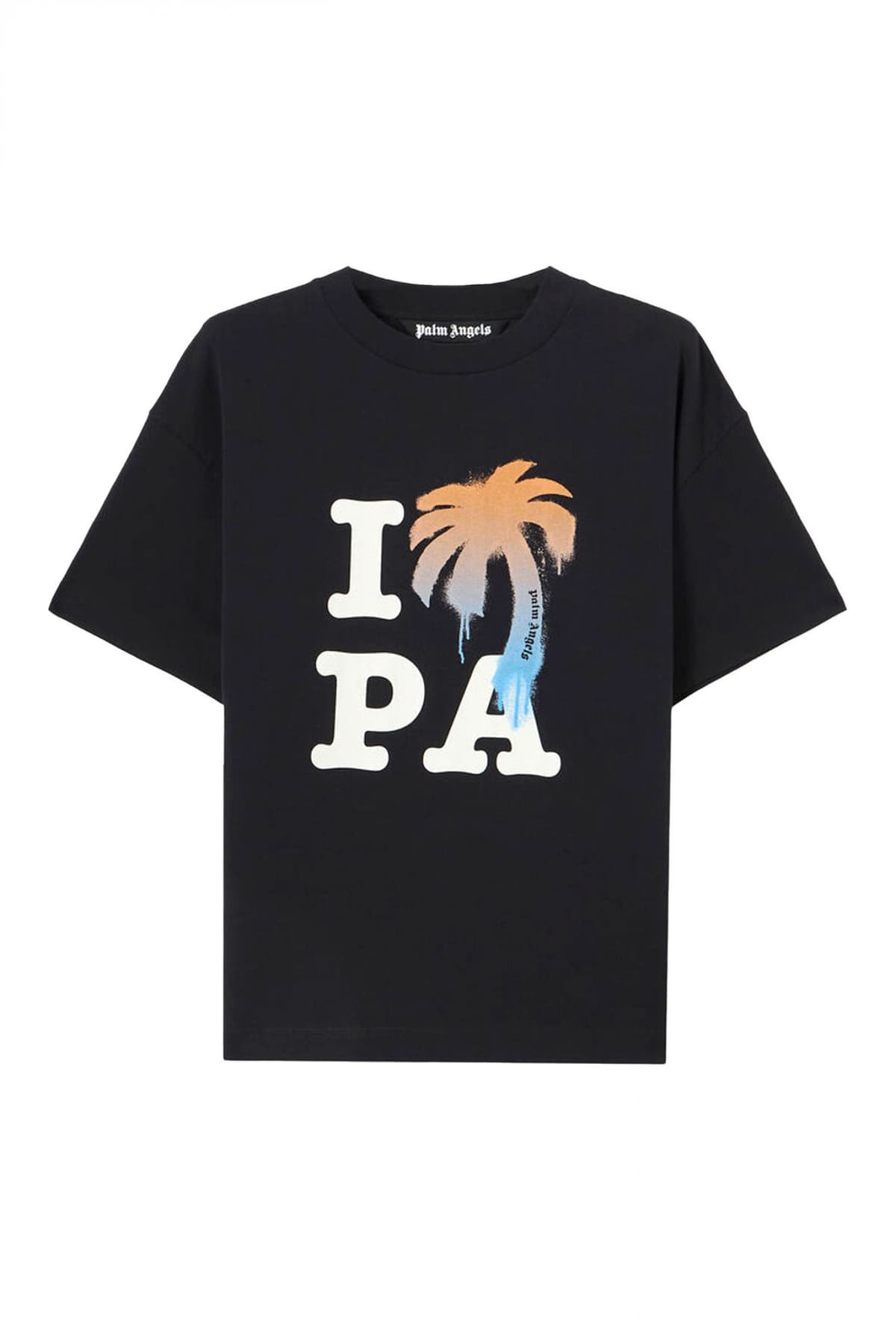 PALM ANGELS T-SHIRT M I LOVE PA REGULAR TEE ΕΚΡΟΥ