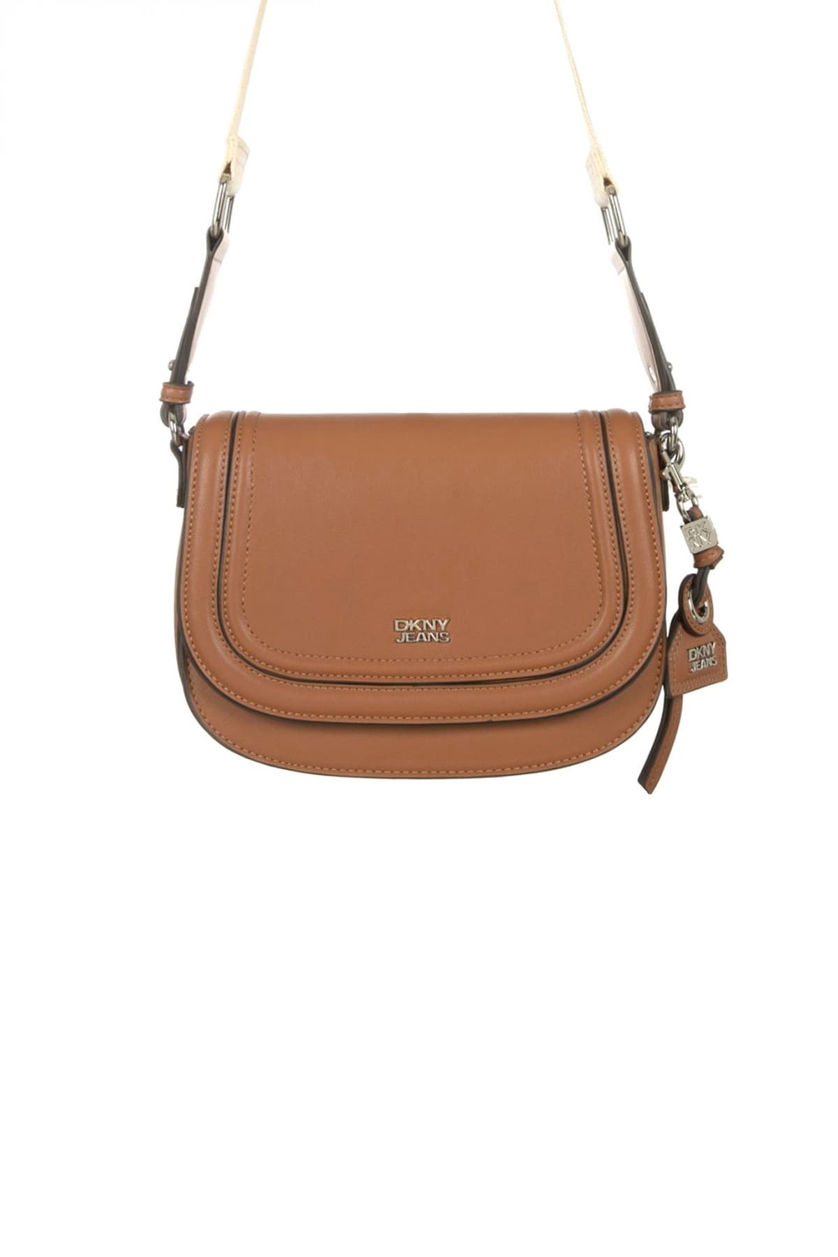 DKNY ΤΣΑΝΤΑ CROSSBODY/ΩΜΟΥ ΝΙΑ LOGO ΚΑΦΕ