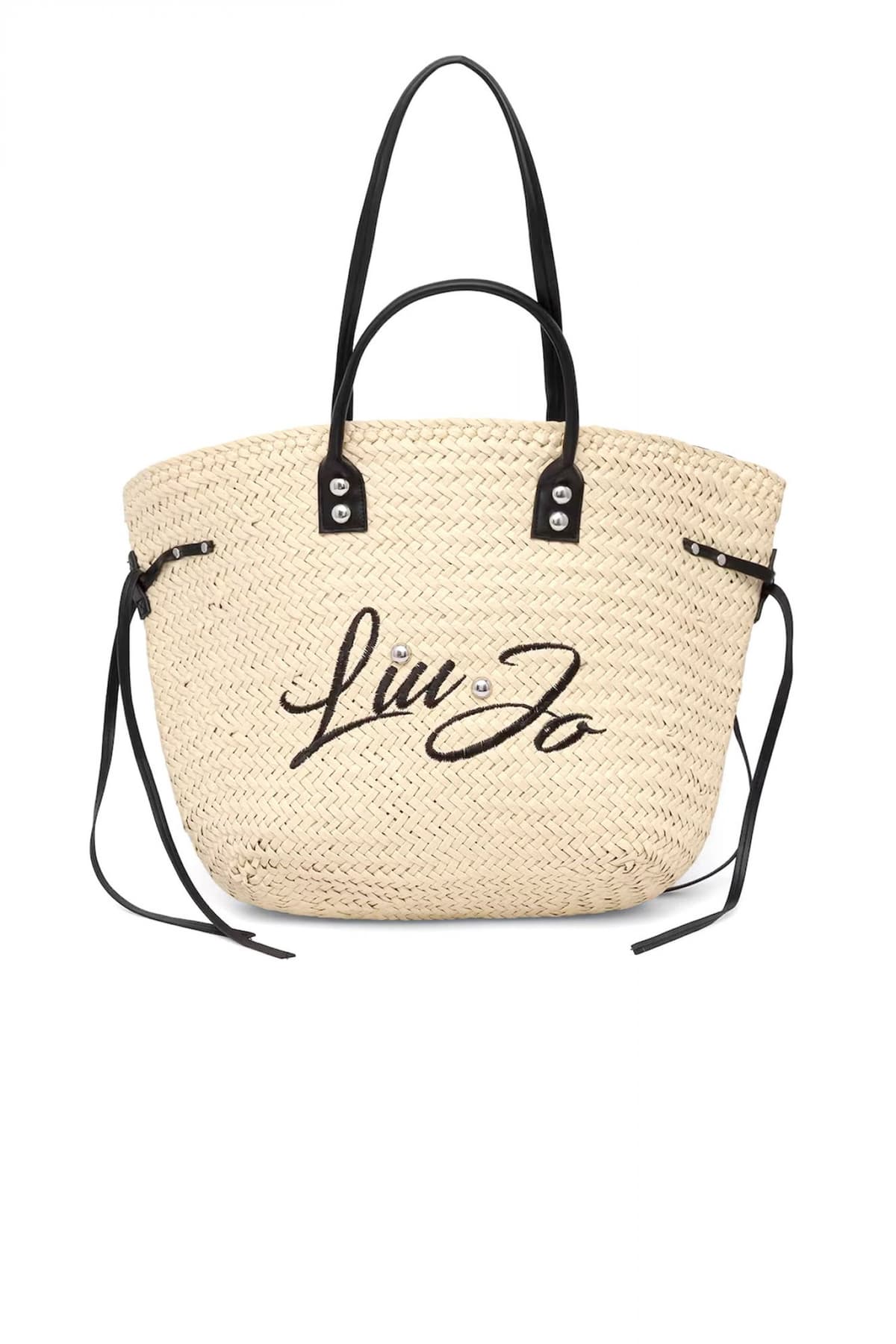 LIU-JO ΤΣΑΝΤΑ ΧΕΙΡΟΣ/ΩΜΟΥ TOTE ΨΑΘΑ LOGO ΜΠΕΖ