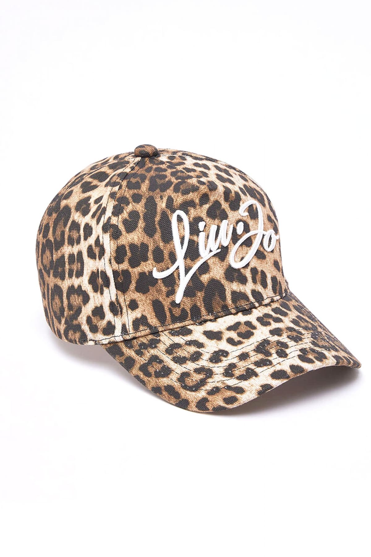 LIU-JO ΚΑΠΕΛΟ BASEBALL LEOPARD PRINT LOGO ΜΠΕΖ-ΚΑΦΕ
