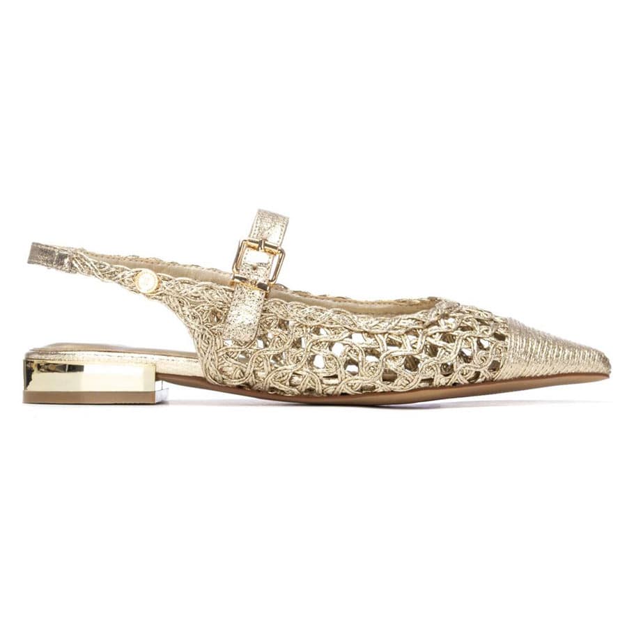Women's Ballet Flats Xti Gold