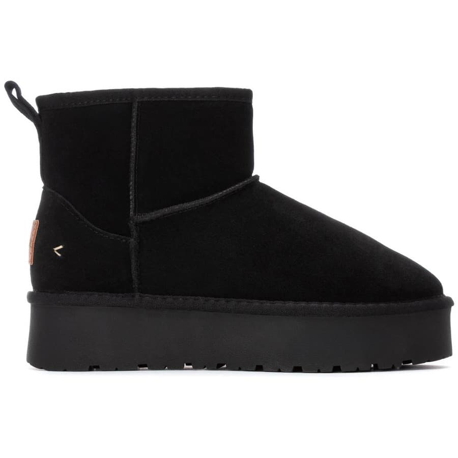 Carmela μαύρο short δερμάτινο Australian Boot 162632