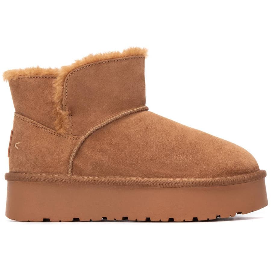 Carmela κάμελ δερμάτινο Australian Boot 162633