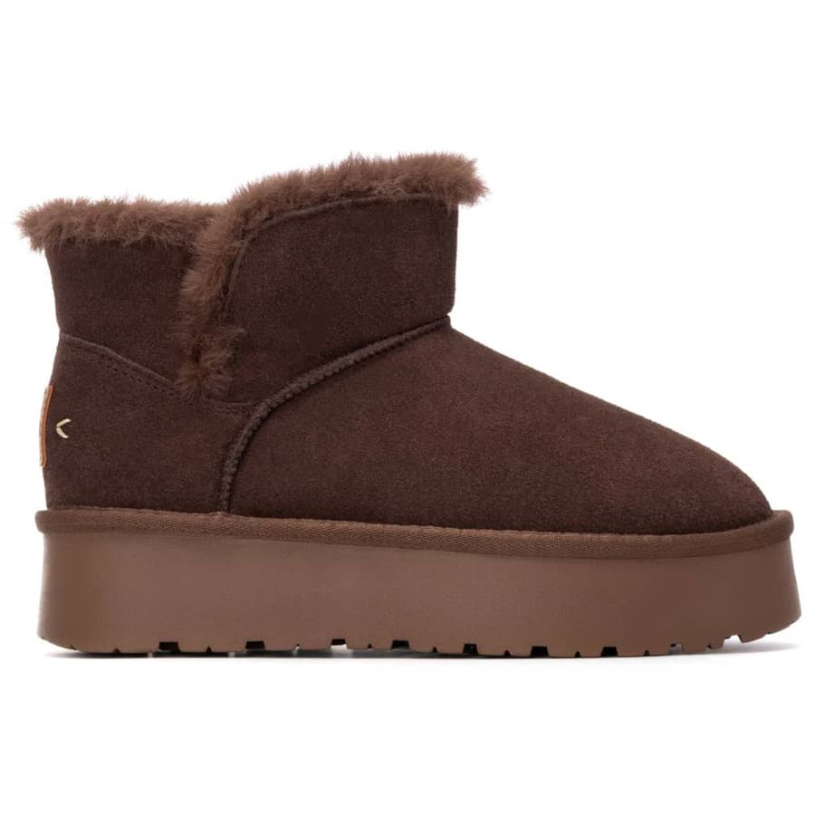 Carmela καφέ δερμάτινο Australian Boot 162633