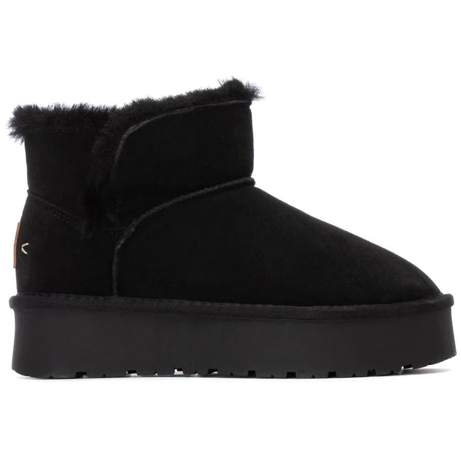 Carmela μαύρο δερμάτινο Australian Boot 162633