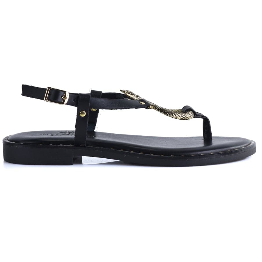 Myconian μαύρo σανδάλι 2282