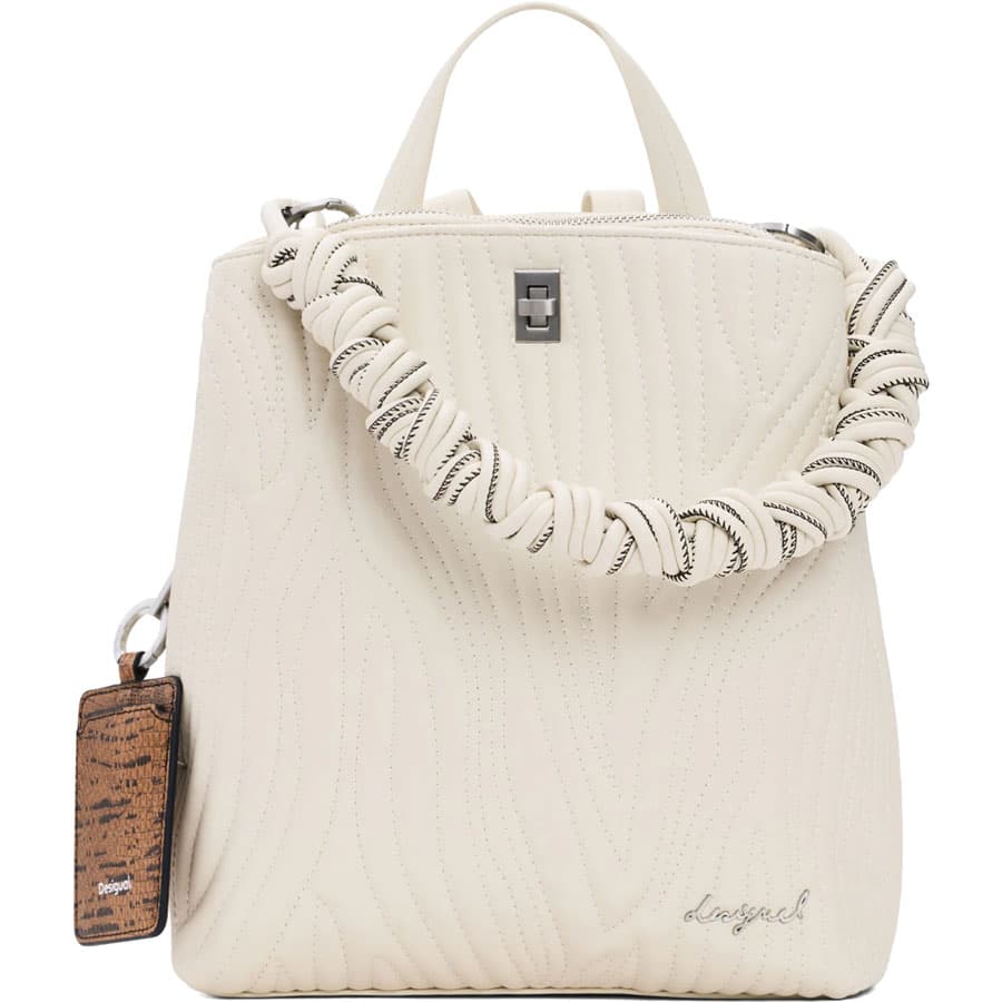 Desigual εκρού τσάντα πλάτης HELIUM 26SAKP41