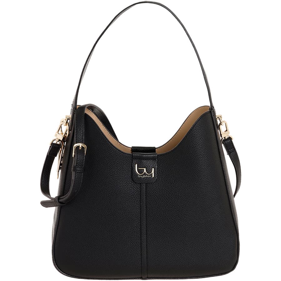 BYBYBLOS μαύρη τσάντα ώμου SUNSET 79B02