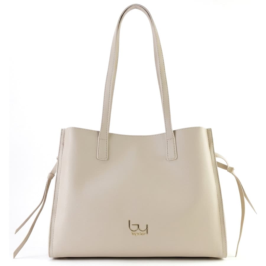 BYBYBLOS μπεζ τσάντα ώμου CALM 96B01
