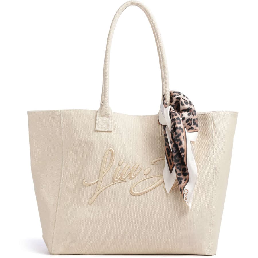 LIU JO εκρού τσάντα θαλάσσης AA6200