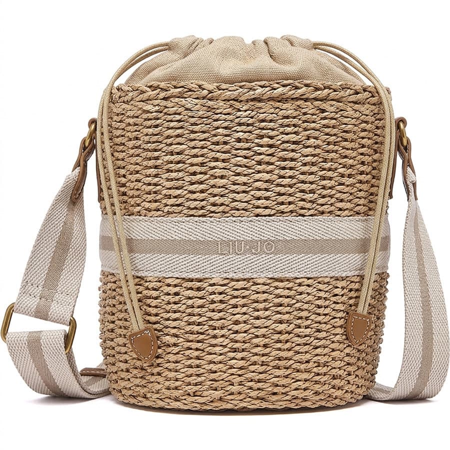 LIU JO mini ψάθινη τσάντα AA6218
