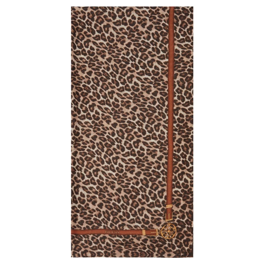 GUESS animal print φουλάρι AW5349