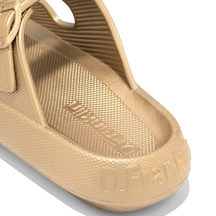 Women's Flip Flops D.Franklin Gold