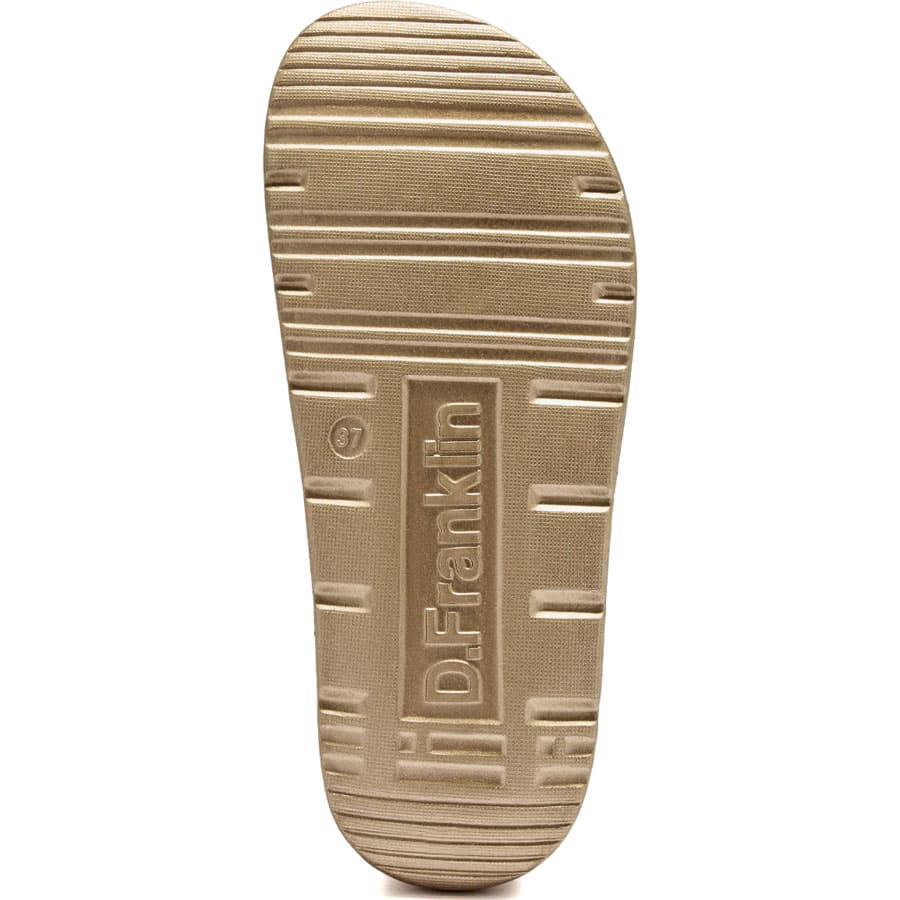 Women's Flip Flops D.Franklin Gold