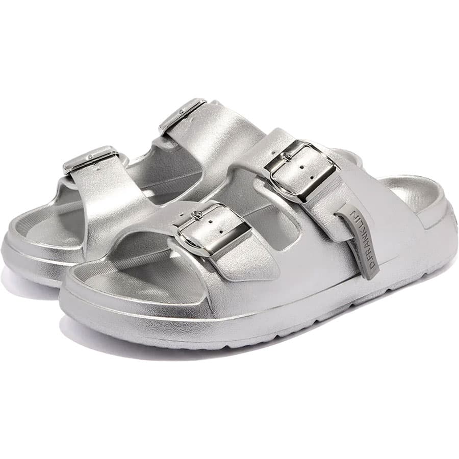 Women's Flip Flops D.Franklin Silver