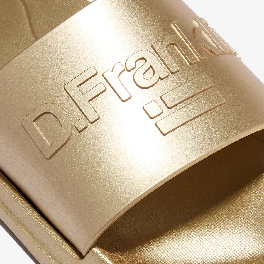 Women's Flip Flops D.Franklin Gold