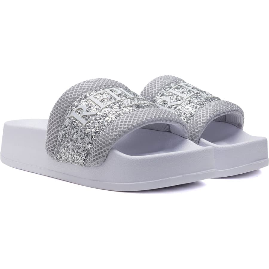 Women's Flip Flops Replay Silver